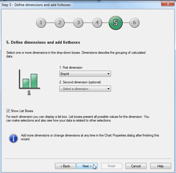 Select the dimension